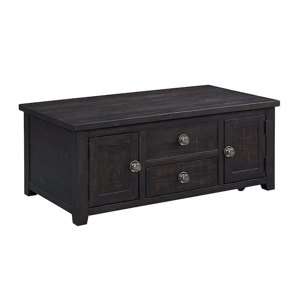 Picket House Furnishings Kahlil 48 in. Espresso Rectangle Wood Coffee Table with Lift Top