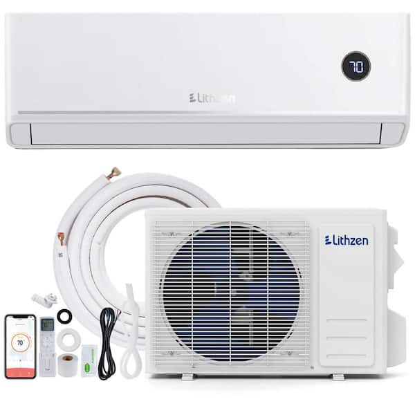 18.1 SEER2 18,000 BTU 1.5 Ton Ductless Mini Split Air Conditioner Heat Pump with 13 ft Lines 208/230V Wifi Enabled
