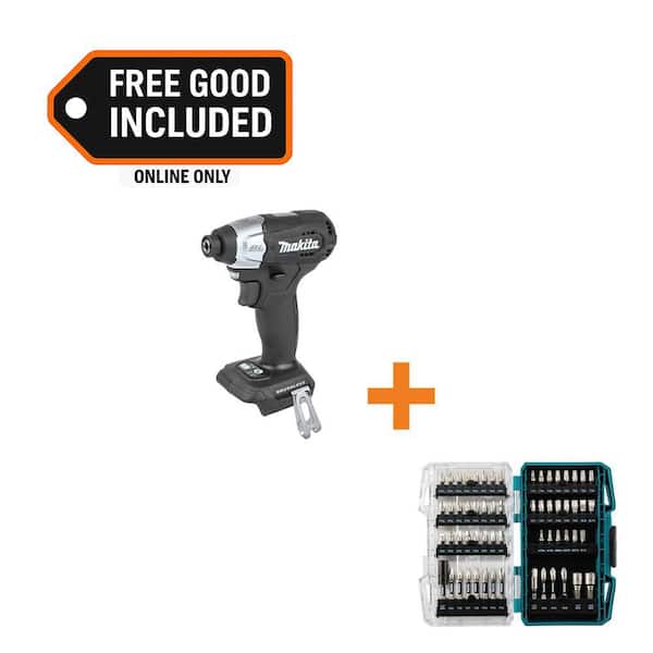 18V LXT Sub-Compact Brushless Impact Driver with IMPACT XPS Alloy Steel Impact Rated Screwdriver Drill Bit Set(60-Piece)