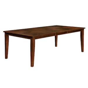 Transitional Style 42 in. Brown Wooden Dining Table