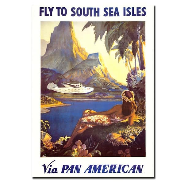 Trademark Fine Art 18 in. x 24 in. South Sea by Paul Lawler Canvas Art