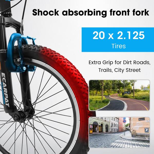 AFAIF 20 in. Kids Mountain Bike Shock Absorber Front Plug 7 Speed Lever Transmission Plus Fender Universal for Boys and Girls HDSPORTBIKE02 The Home Depot