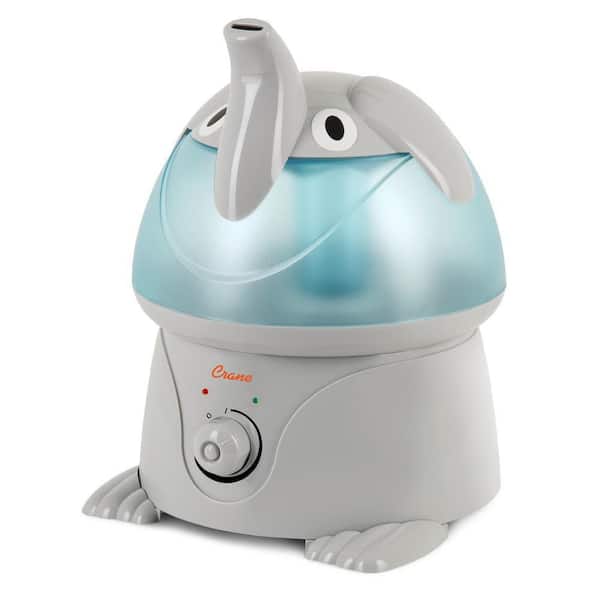 Crane 1 Gal. Adorable Ultrasonic Cool Mist Humidifier for Medium to Large Rooms up to 500 sq. ft. - Elephant