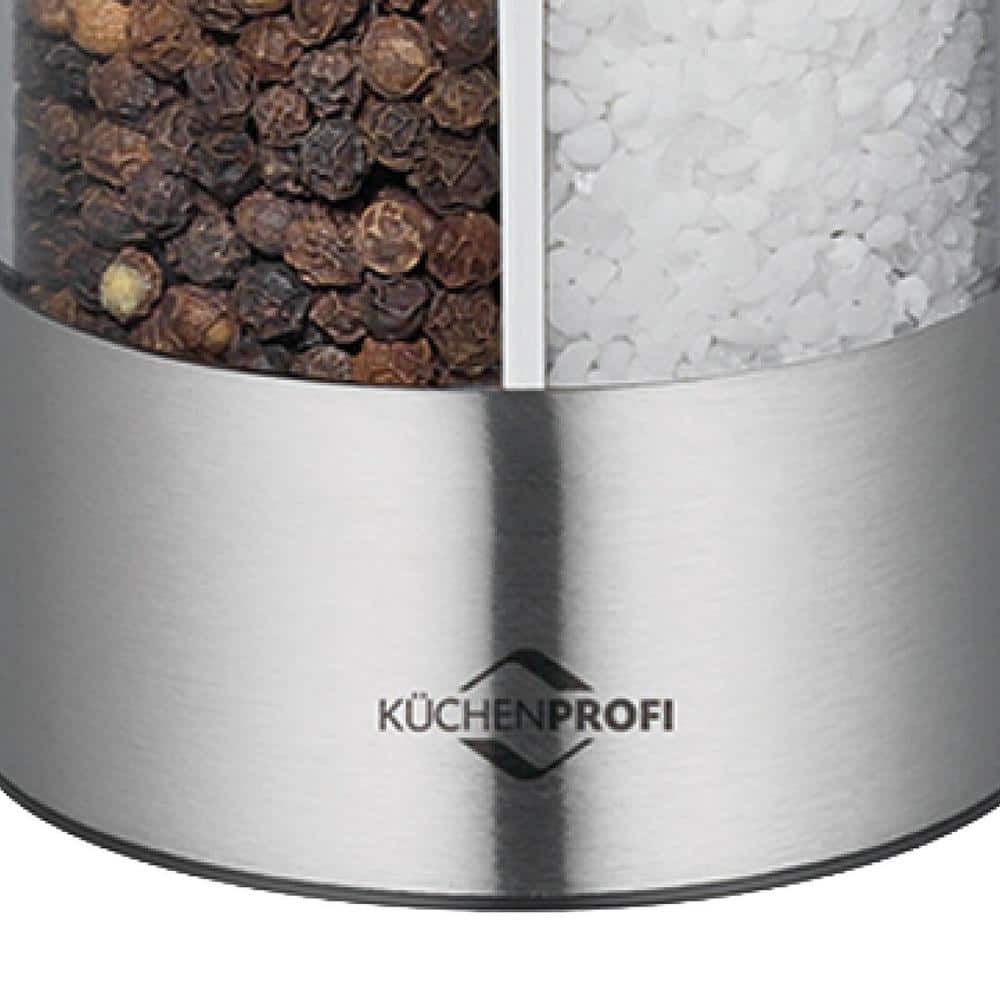 Stainless Steel and Acrylic 6" Salt and Pepper Mill