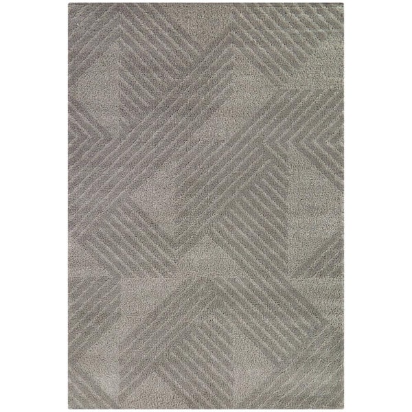 BALTA Deane Dark Grey 8 ft. x 10 ft. Striped Area Rug