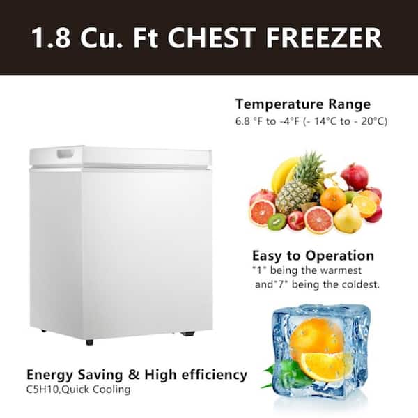 COWSAR 20 in. W 1.8 cu. ft. Manual Defrost Chest Freezer with