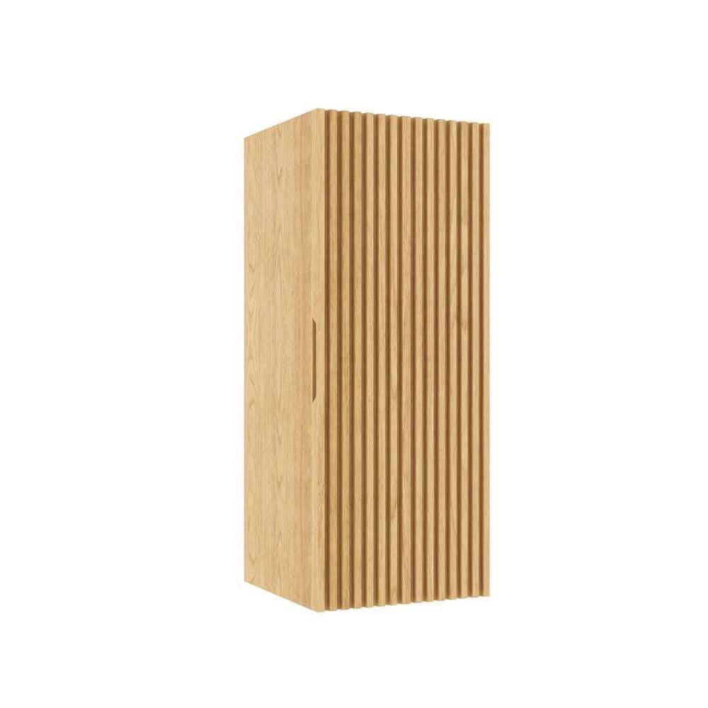 11.81 in. W x 11.81 in. D x 29.53 in. H Bathroom Storage Wall Cabinet in Light Oak with 2-Shelves and Door price history on PriceWatchPro