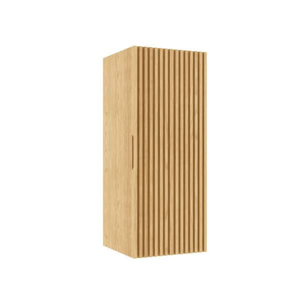 11.81 in. W x 11.81 in. D x 29.53 in. H Bathroom Storage Wall Cabinet in Light Oak with 2-Shelves and Door