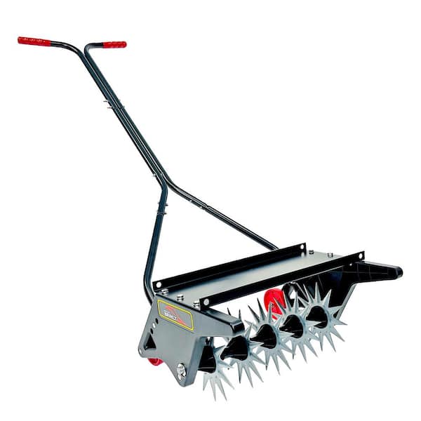 Brinly-Hardy Brinly 18 in. Push Spike Aerator with 3D Steel Tines and ...