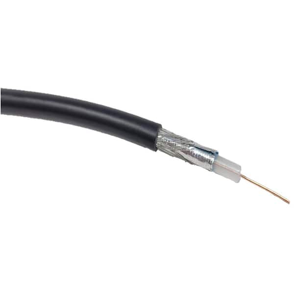 Micro Connectors, Inc 100 ft. RG59 (75 Ohm) (22 AWG) Solid Dual-Shielded Bulk Coaxial Cable