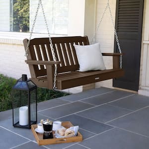 Highwood Lehigh 4 ft. Rustic Red Plastic Recycled Plastic Porch