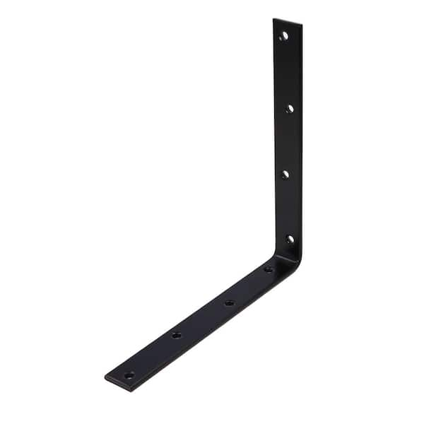 Everbilt 10 in. Black Corner Brace (4-Pack) 12714 - The Home Depot