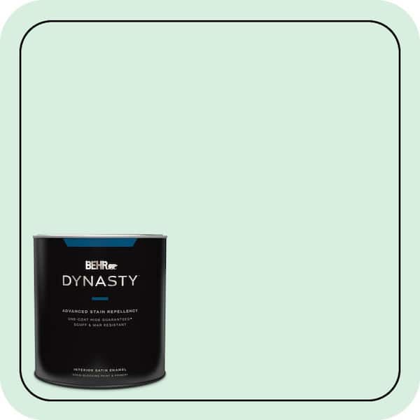 BEHR DYNASTY 1 qt. #P410-1 Pondscape Satin Enamel Stain-Blocking Interior Paint and Primer