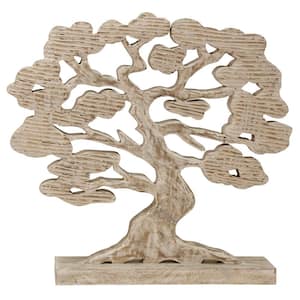 Tree of Life Hand Carved Decorative Statue Natural