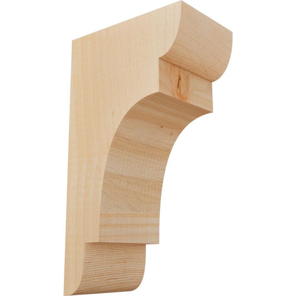 Ekena Millwork 3-1/2 in. x 6 in. x 10 in. Douglas Fir New Brighton Smooth Corbel