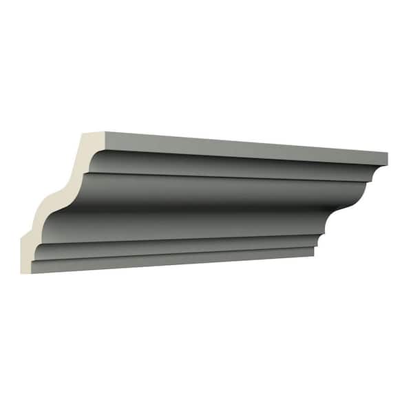 Ekena Millwork Harlington 3.125 in. D x 4.5 in. W x 96 in. L Polyurethane Crown Moulding