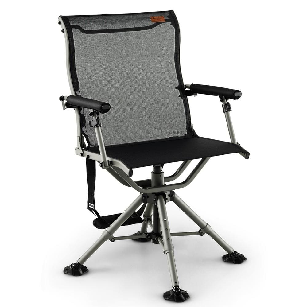 Costway 360 Degree Silent Swivel Hunting Chair with All-terrain