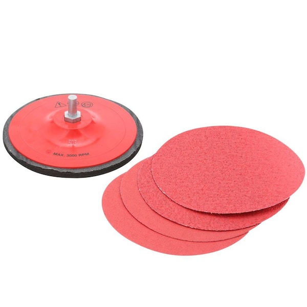 Welcomefee 12Pcs 5 Sanding Discs Pad Kit for Drill Grinder Rotary Tools with Sanding Pad and Shaft