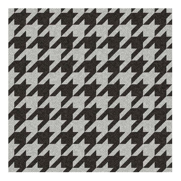 Graham & Brown Dogtooth Black Texture Classic Removable Wallpaper