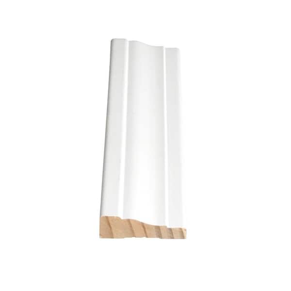 Alexandria Moulding WM 356 11/16 in. D x 2-1/4 in. W x 84 in. L Primed Finger-Joint Pine Wood Casing Moulding Set (3-Pack)
