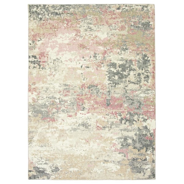 MILLERTON HOME Ariana Blush 8 ft. x 10 ft. Ombre Transitional Area Rug