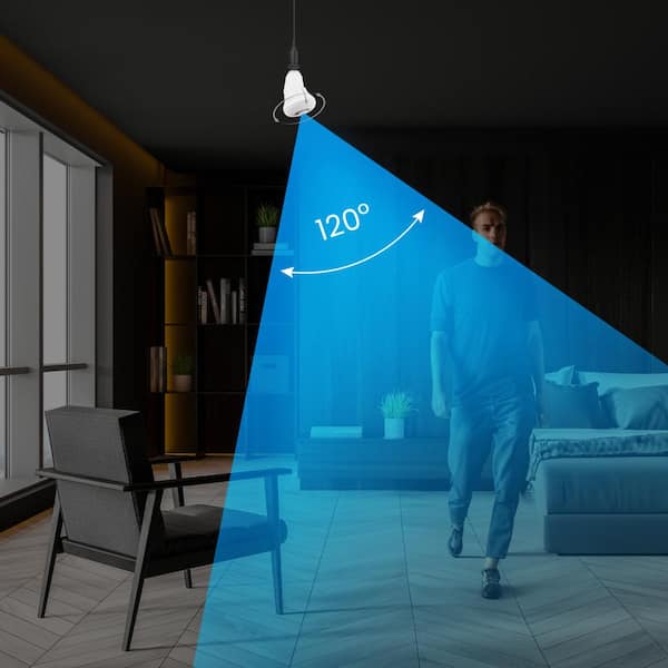 Feit Electric HD 1080P 10-Watt A23 LED Wi-Fi Smart IP Surveillance Home Security Camera Light Bulb, No Hub Required, Daylight (4-Pack)