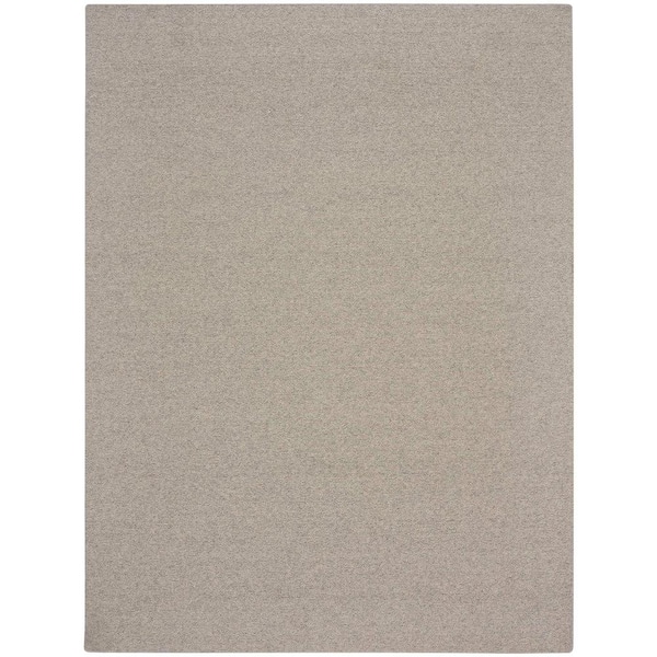 Natural Harmony Four Square Pebblestone 5 ft. x 7 ft. Custom Area Rug with Pad