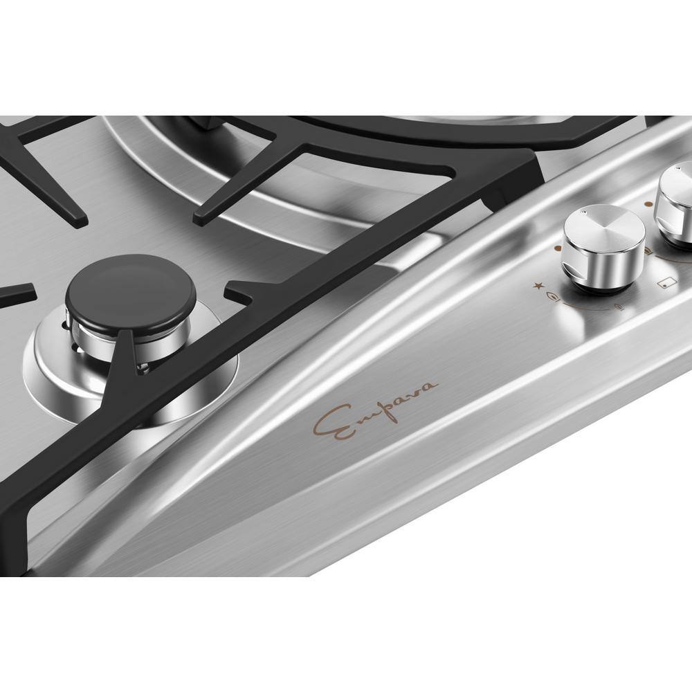 Empava 36" Stainless Steel 5 Burner Gas Cooktop