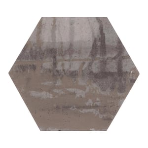 Homage 5 in. x 5 in. Hexagon Tribute Hex Porcelain Wall and Floor Hex Tile 4.54 sq. ft./0.25 per case