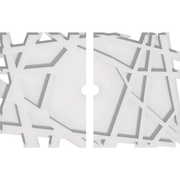 Ekena Millwork 1 in. x 16 in. x 10.625 in PVC Medallion Moulding