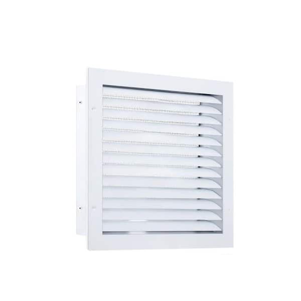 KIWDZFU 12 x 12 Square White Aluminum Paintable Gable Vent with Screen for Attics and Exterior Walls 4 Pack
