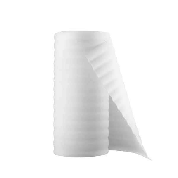 Wellco 360 sq. ft. Rolls 43 in. x W 100 ft. L x 118 mil 3mm T EPE Pearl Cotton Packaging Film Underlayment for Tile