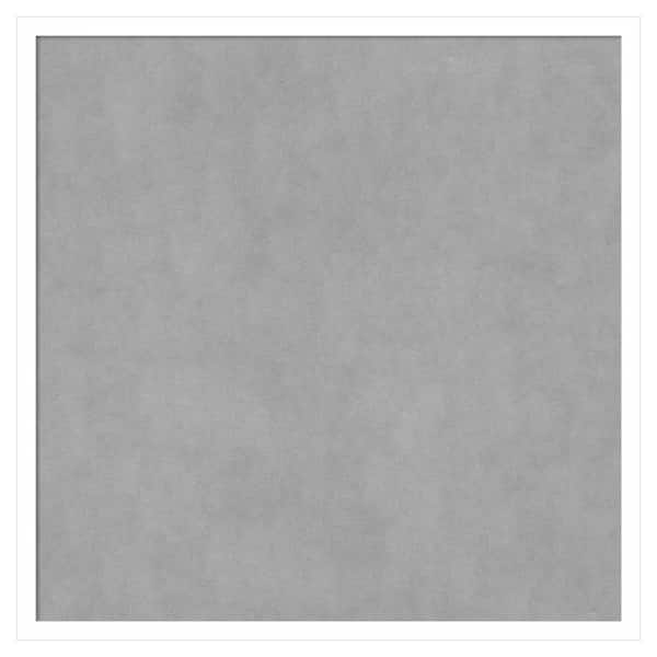 Amanti Art Svelte White 25 in. x 25 in Framed Magnetic Board