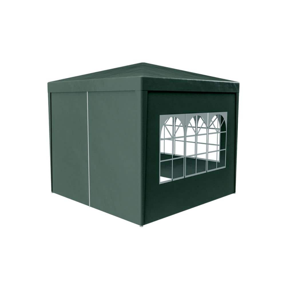 10 ft. x 10 ft. Green Outdoor Party Tent Canopy with Removable Walls