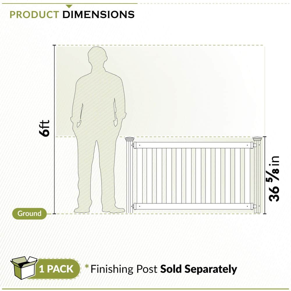 Davidson White Vinyl 5.5-ft Wide Portable Event Fence Kit