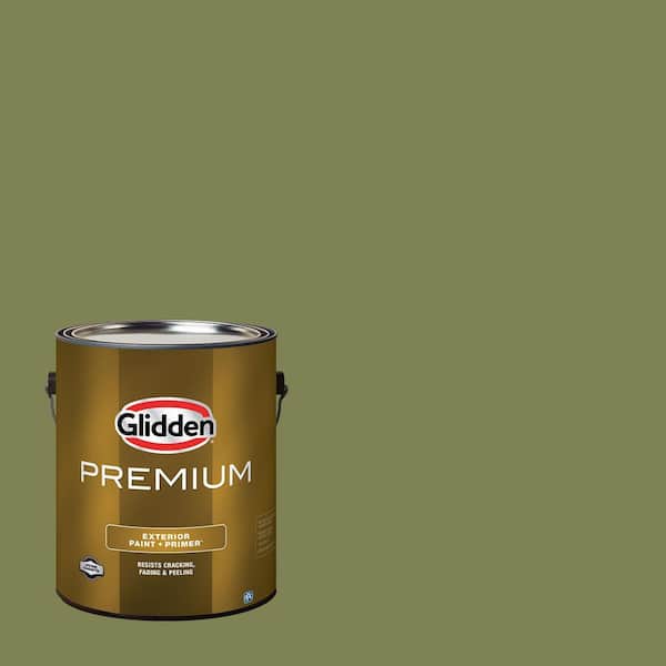 Glidden Premium 1 gal. PPG1122-6 Oregano Satin Exterior Latex Paint