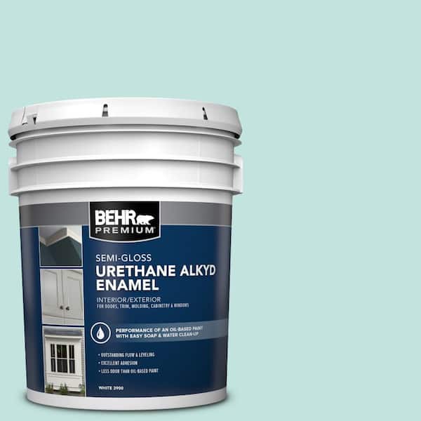BEHR PREMIUM 5 gal. #M450-2 Tidewater Urethane Alkyd Semi-Gloss Enamel Interior/Exterior Paint