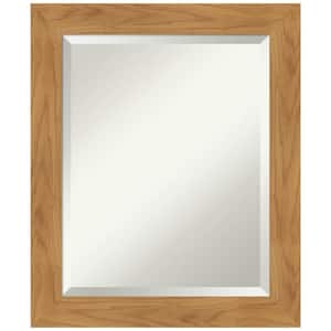 Carlisle Blonde 20 in. x 24 in. Casual Rectangle Framed Bathroom Vanity Wall Mirror