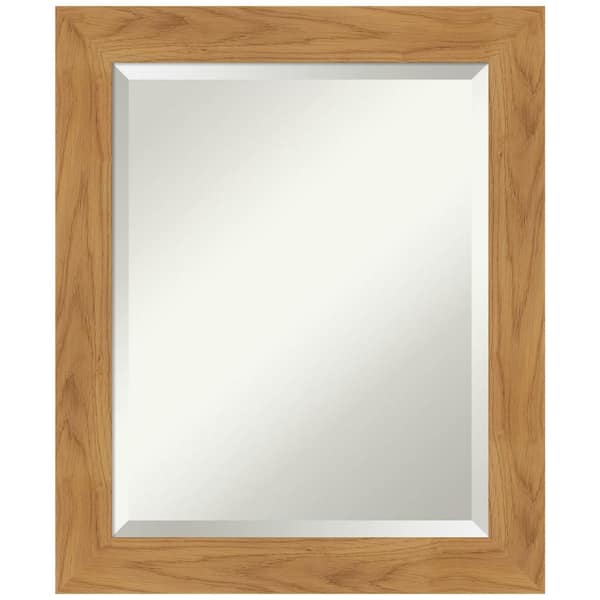 Amanti Art Carlisle Blonde 20 in. x 24 in. Casual Rectangle Framed Bathroom Vanity Wall Mirror
