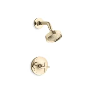 Kohler Purist Rite-Temp Duschventil – Gebürstetes Nickel, Mit Hebelgriff & 2,5 GPM Duschkopf