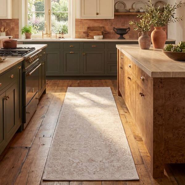 Reflection Cream/Ivory 2 ft. x 8 ft. Oriental Runner Rug