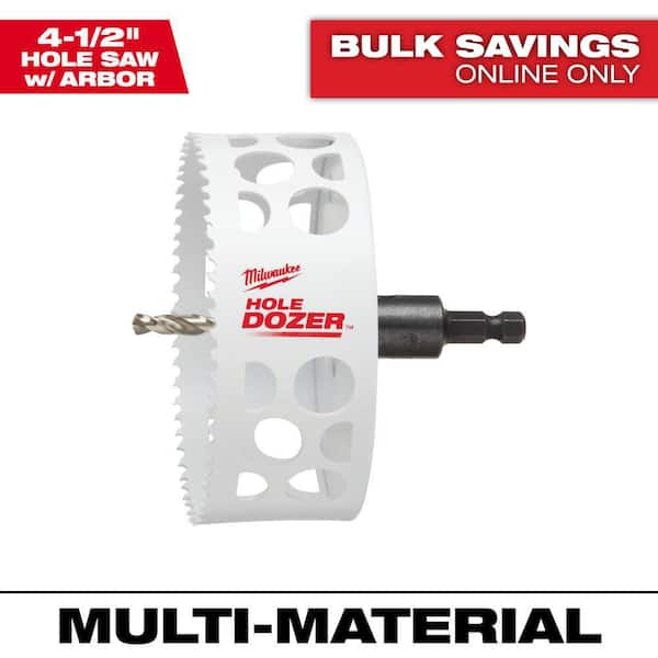 4-1/2 in. HOLE DOZER Bi-Metal Hole Saw with 3/8 in. Arbor and Pilot Bit