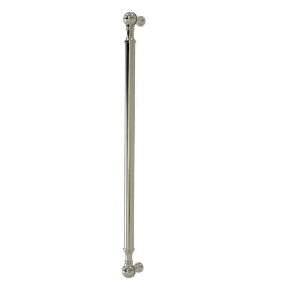 Allied Brass 18 in. Center-to-Center Beaded Refrigerator Pull in Polished Nickel
