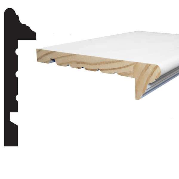 1-3/4 in. D x 7-1/2 in. W x 84 in. L Pine Wood Finger-Joint Window Stool Moulding Pack (2-Pack)