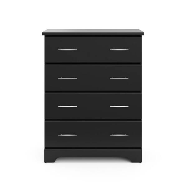 Storkcraft Brookside 4-Drawer Black Dresser 39.76 in. H x 30.91 in