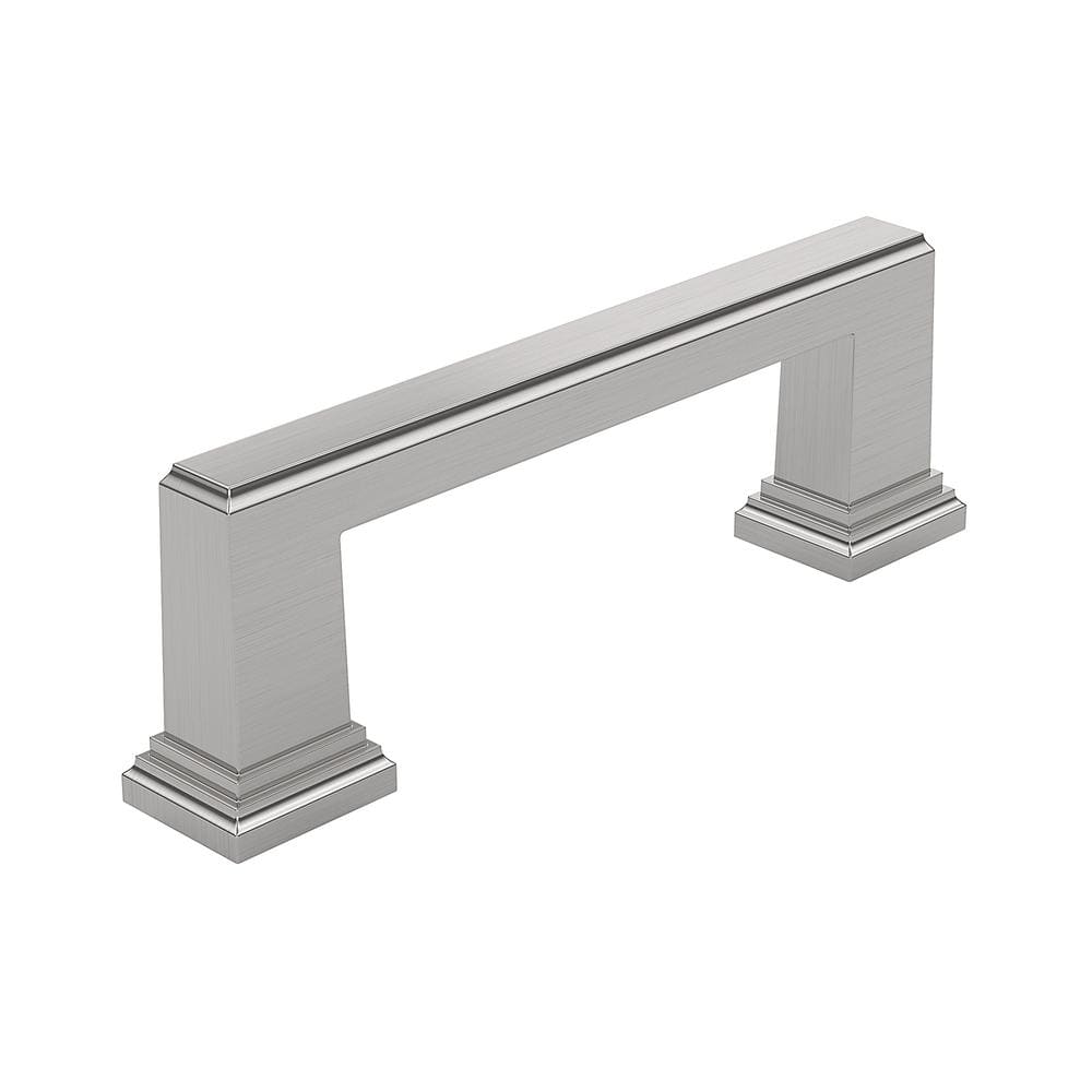 Mirabel Collection 3-3/4 in. (96 mm) Classic Brushed Nickel Rectangular Cabinet Bar Pull price history on PriceWatchPro