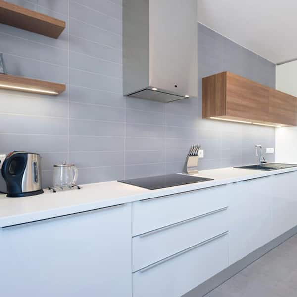 Slate Blue 6 in. x 20 in. Matte Ceramic Wall Tile (0.833 sq. ft.)