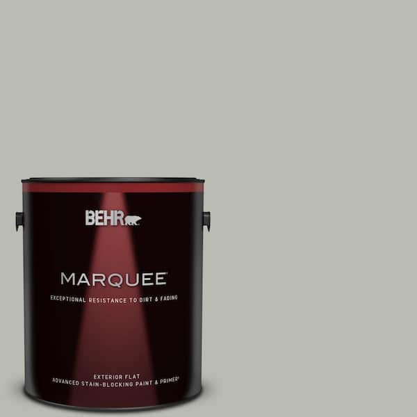 BEHR MARQUEE 1 gal. #N380-3 Weathered Moss Flat Exterior Paint & Primer