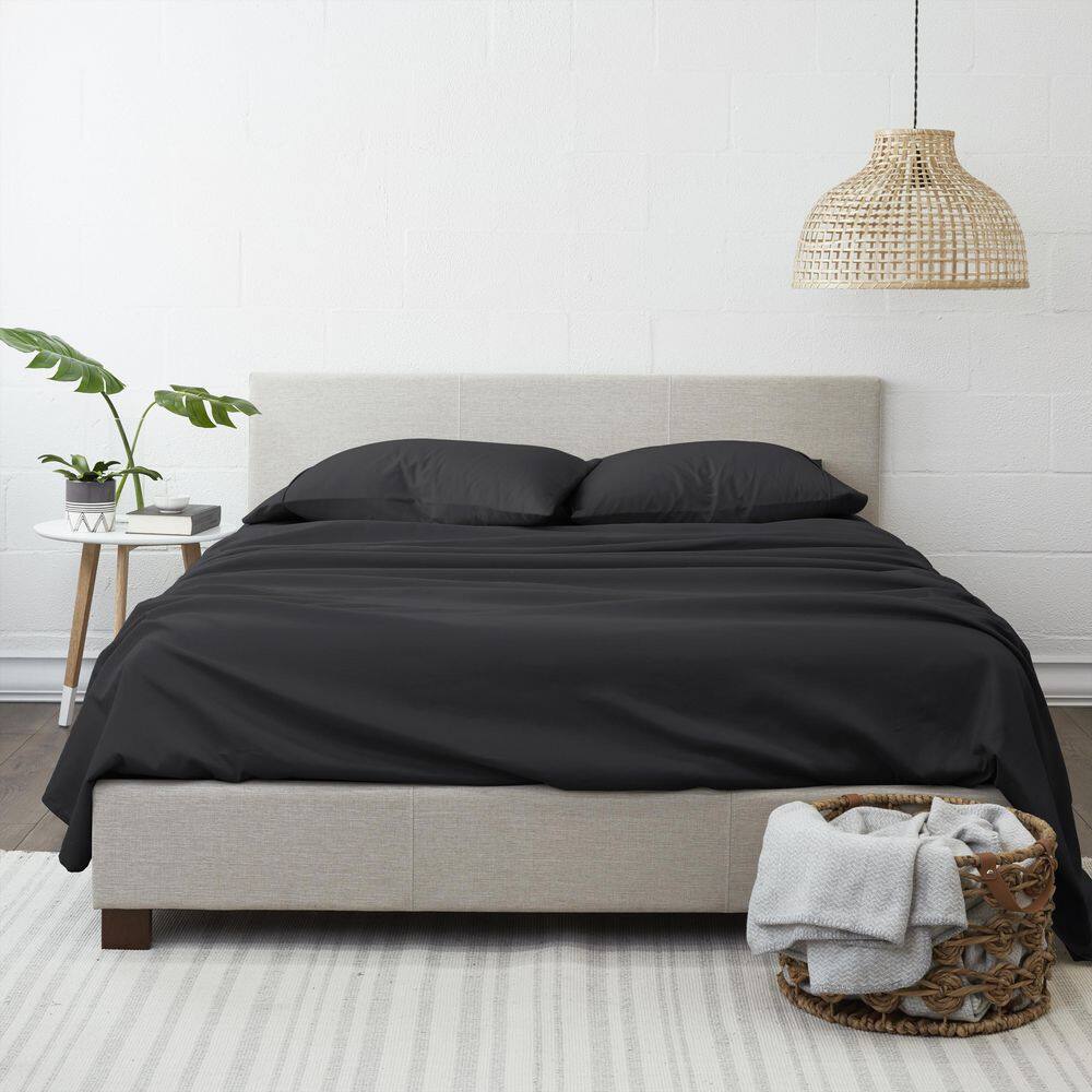 Premium Black Twin XL Ultra Soft Microfiber Bed Sheet Set