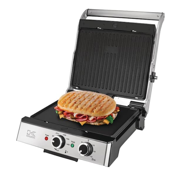 vonshef 4 slice sandwich press and grill